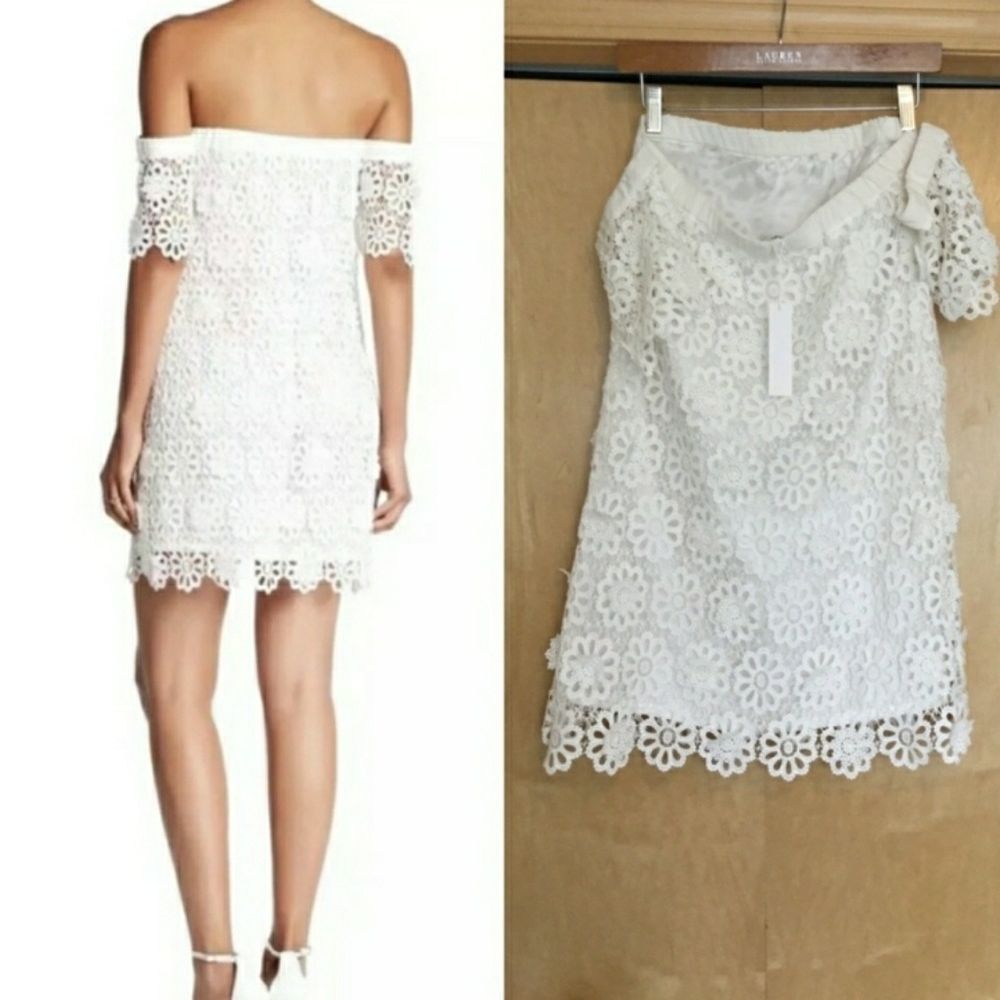 New Trina Turk Alejandra White Lace Dress - Picture 2 of 8